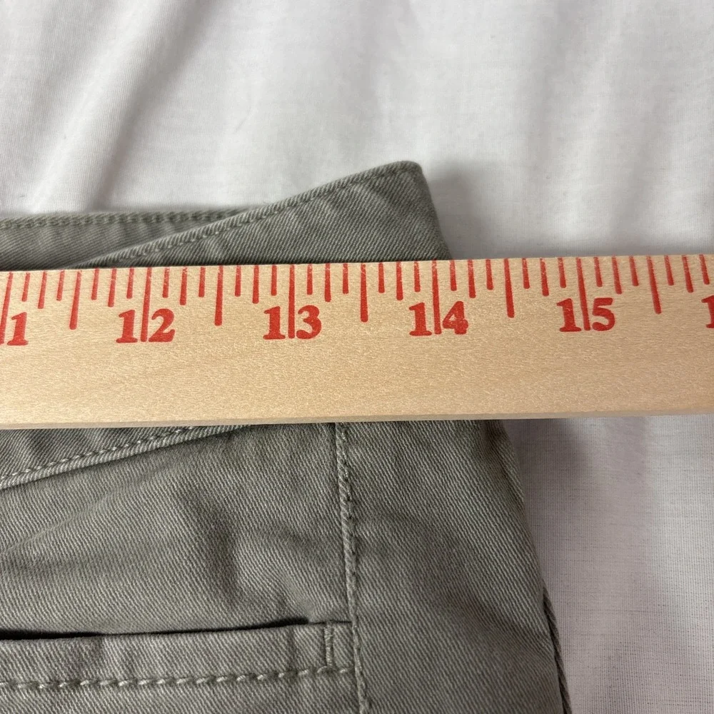 Loft Skinny Ankle Pants Womens 00 Green Khaki Flat Front Chino Modern Marisa
